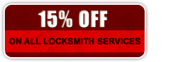 15% off on all locksmith services